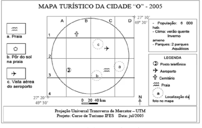 Figura 2. Exemplo de mapa temático turístico  Fonte: Loch, Oliveira, &amp; Rech (2005, p