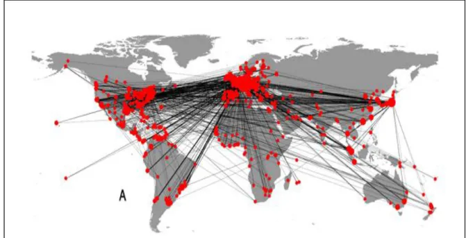 Figura 1: Mapa de Relações das 100 Maiores Multinacionais em Rede 