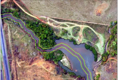 Figura 9 – Trecho do rio com alargamento artificial.