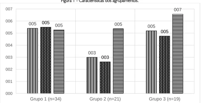 Figura 1 - Características dos agrupamentos. 