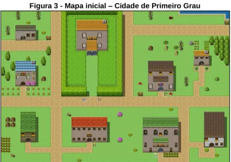 Figura 3 - Mapa inicial – Cidade de Primeiro Grau 