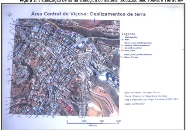 Figura 3. Visualização de forma analógica do material produzido pelo software TerraView 