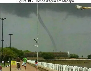 Figura 13 - Tromba d’água em Macapá. 