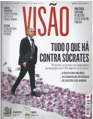 Figura 1 – Capa da reportagem de Visão  