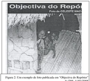 Figura 2: Um exemplo de foto publicada em “Objectiva do Repórter” 