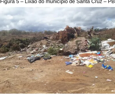 Figura 6 – Queima de lixo no município de Santa Cruz – PB