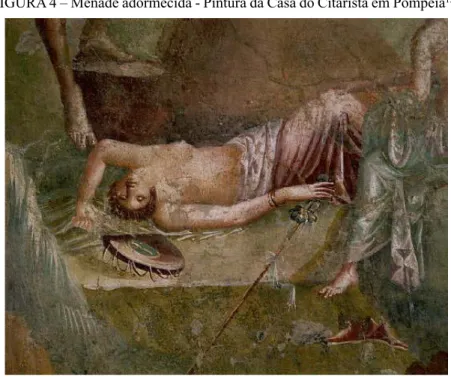 FIGURA 4 – Mênade adormecida - Pintura da Casa do Citarista em Pompeia 13