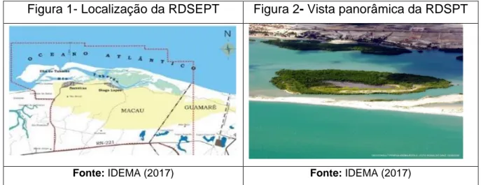 Figura 1- Localização da RDSEPT  Figura 2- Vista panorâmica da RDSPT 