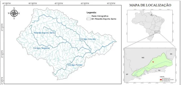 Figura 1 – Mapa de localização da bacia hidrográfica do RES. 