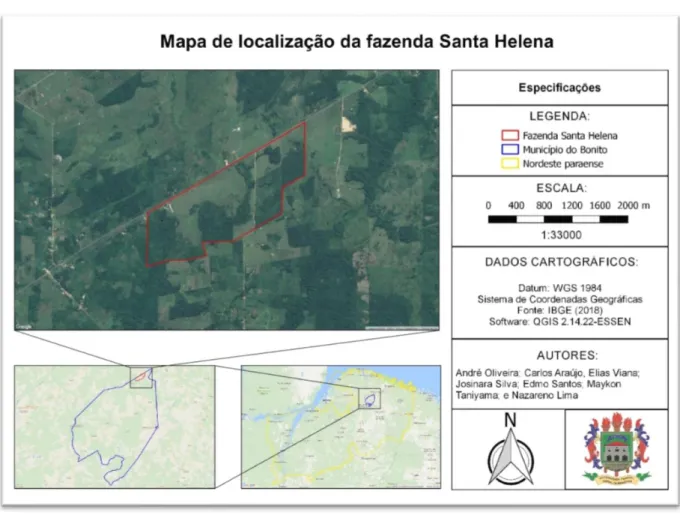 Figura 1 – Localização da fazenda Santa Helena.