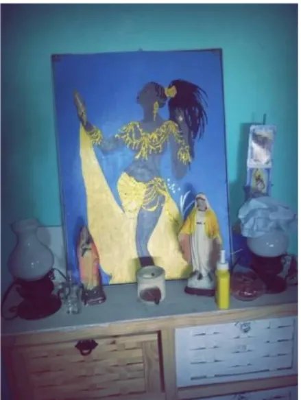 Fig. 7. Altar de Oshun. Zárate, 8/12/15.  