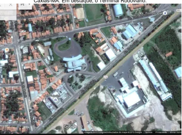 Figura 1: Imagem de Satélite da Área de Influência do Terminal Rodoviário de  Caxias-MA