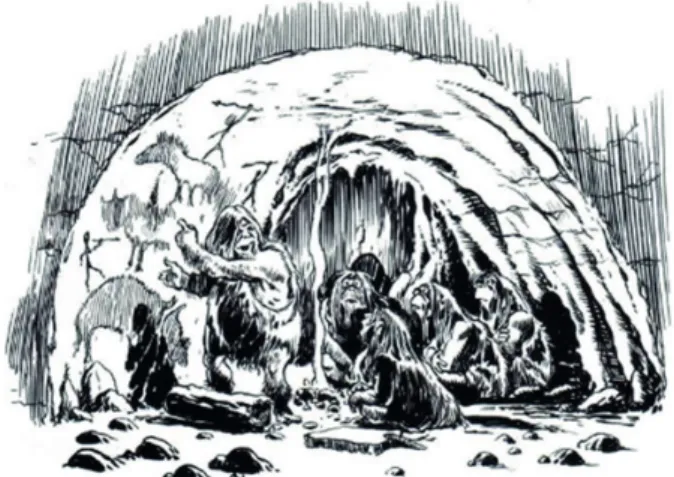 Figura 1 ‒ No tempo das cavernas