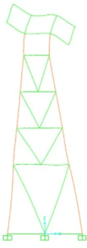 Figura 12: Variación en el tiempo del desplazamiento lateral en el punto más alto. 