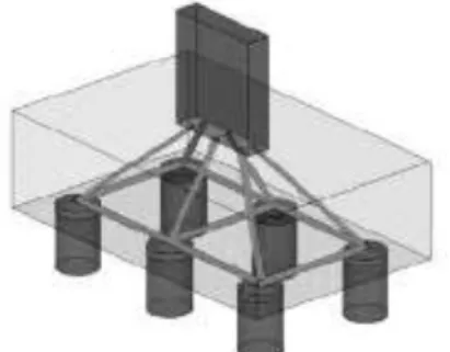 Figura 2: Esquema simplificado do método das bielas e tirantes – barras horizontais tracionadas e inclinadas  comprimidas