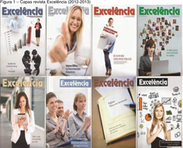 Figura 1 – Capas revista Excelência (2012-2013)
