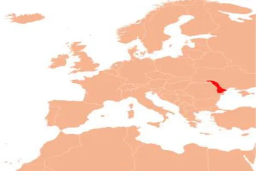 Figura 01: Território da Bessarábia em relação ao território europeu.