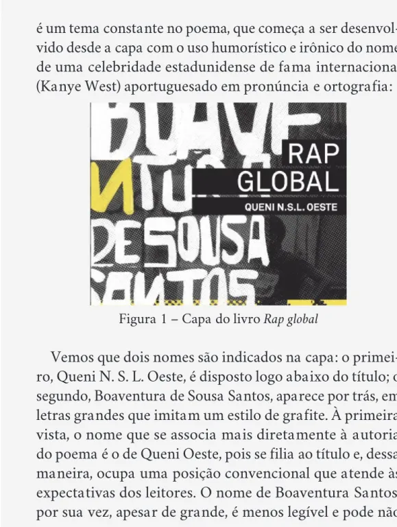 Figura 1 – Capa do livro Rap global