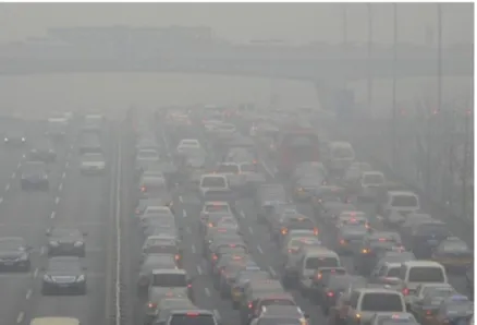 Figura 5. Exemplo da poluição do ar na China. 