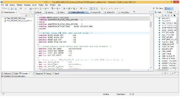 Figura 2.7: SoftConsole - Ambiente de desenvolvimento