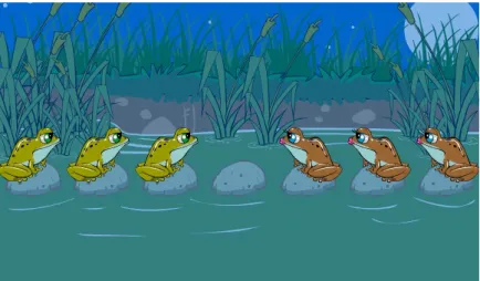 Figure 1 : The frog puzzle