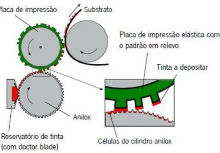 Figura 3 – Representação do processo de Flexografia[8] 