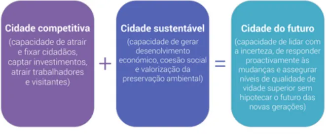 Figura 7:  Cidades competitivas e sustentáveis (Azevedo, Magalhães e Pereira, 2010 p. 28) 