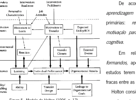 Figura 5 - Modelo de Holton (1996, p. 17)