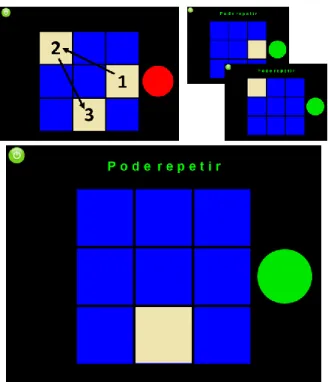 Figure 7.  Representative image of the Corsi Block-Tapping Task implemented in the protocol