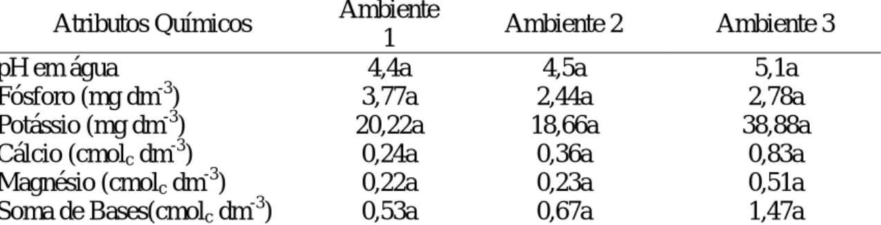 Tabela 4 – Valores médios dos atributos físicos do solo, na profundidade de 0,20-0,40  m, nas três posições topográficas estudadas