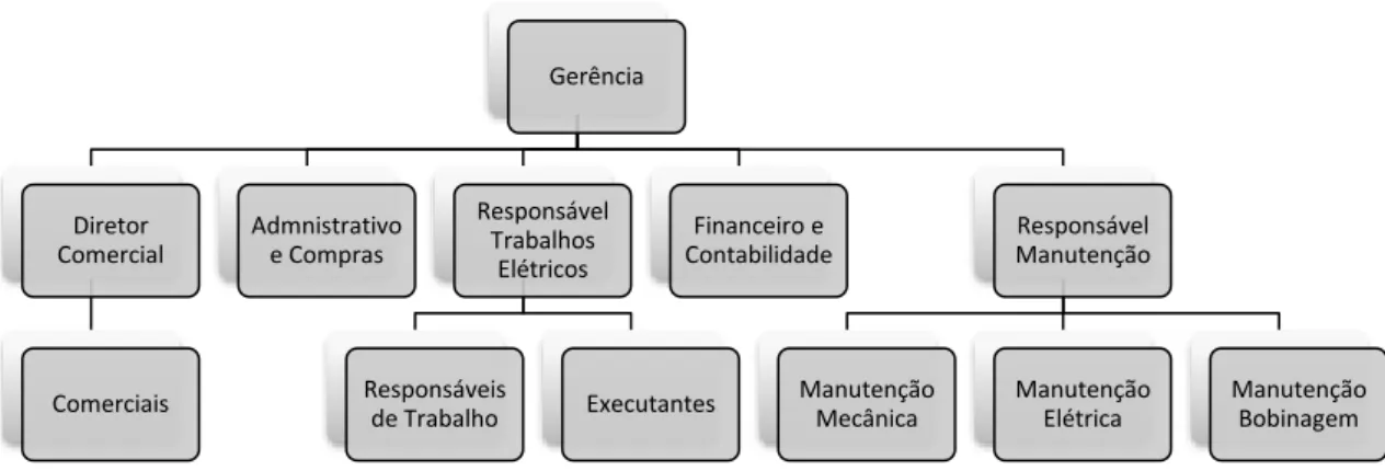 FIGURA 1. ANTIGO ORGANOGRAMA NORTRENT