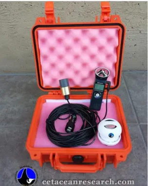Figure 2-8: Example of a sonar fish finder.  Figure 2-9: Underwater Recording Systems 