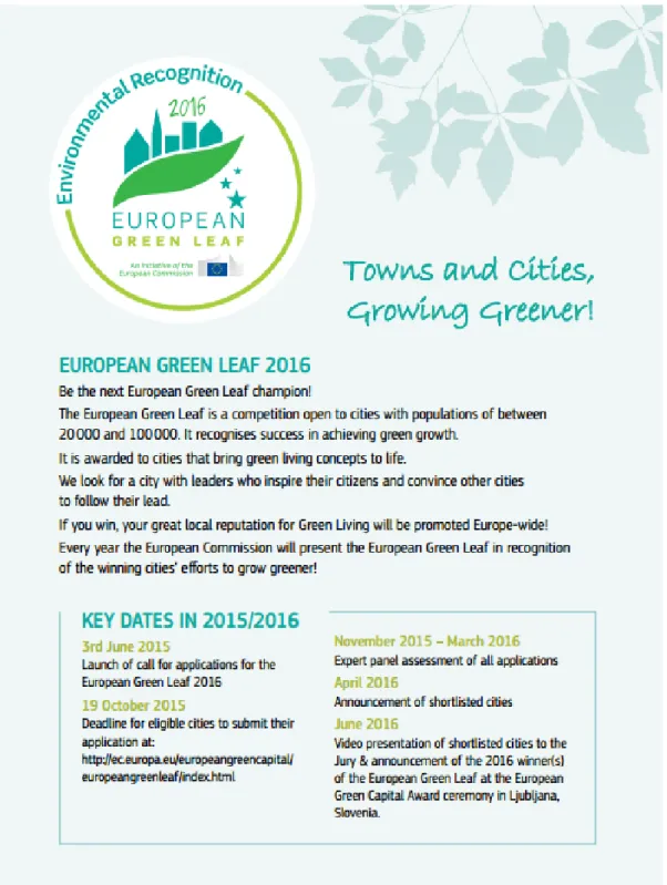 Figura 8: Folha Verde da Europa 2015