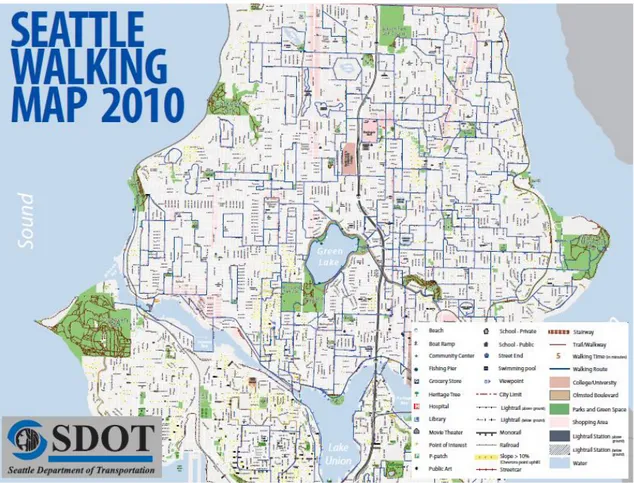 Figura 2.8 - Seattle Walking Map 2010. 