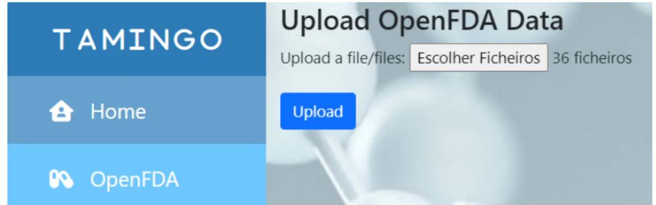 Figure 4.2: Upload OpenFDA Data