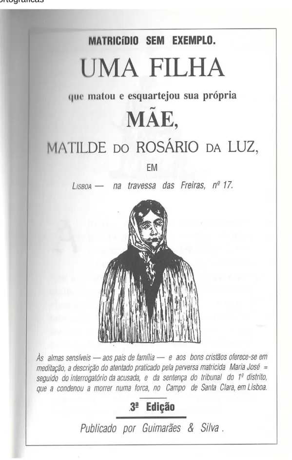 Figura 2 – Reprodução da capa da terceira edição, sem data, com atualizações  ortográficas 