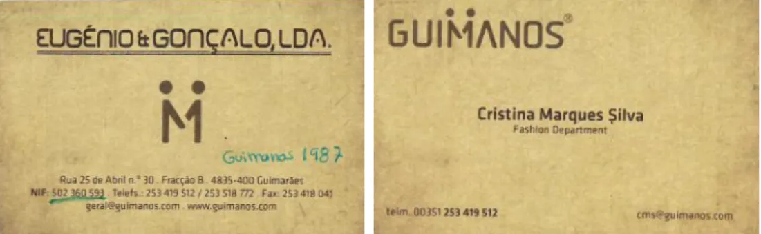 Figura 4 -  Website  da marca GUIMANOS.