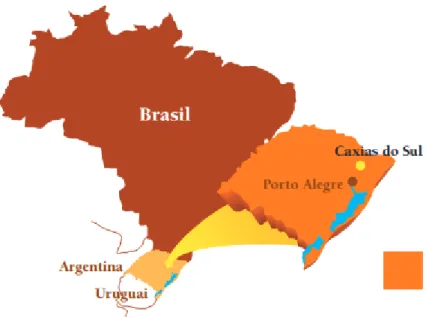 Figura 5 — Posição geográfica de Caxias do Sul 