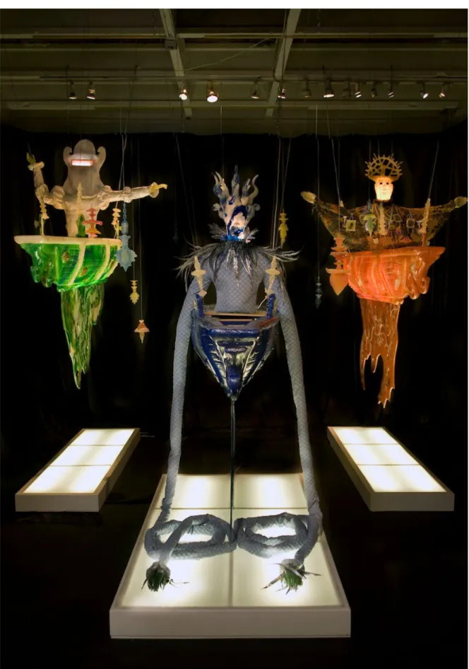 Fig. 1 Edouard Duval-Carrié, The World of Underwater Beings, 2007 - 2008, mixed media (polyester,  textile et al.)