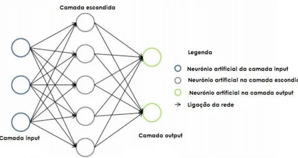 Figura 5 – Exemplo de uma RNA (Fraccaro P, et al.[37]) 