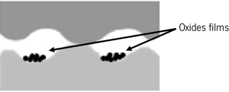 Figure 2.7 - Tribochemical wear effects with oxide films 