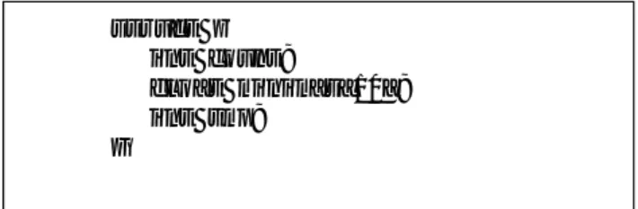 Table 7:  Blocklength array Number of
