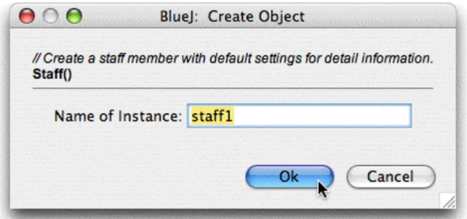 Figure 3: Object creation without parameters 