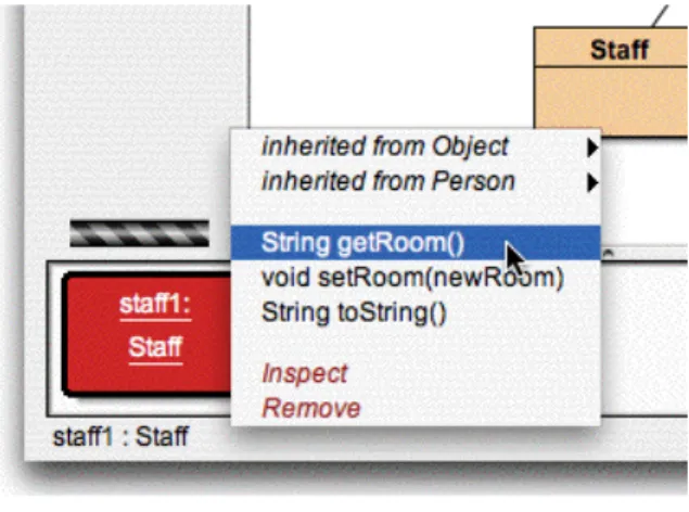 Figure 5: The object menu 