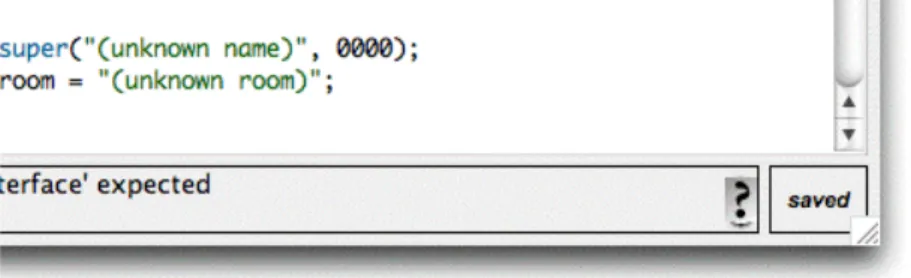 Figure 8: A compiler error and the Help button 