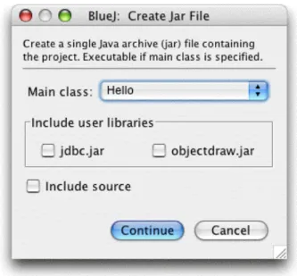 Figure 18: The "Create Jar File" dialogue 