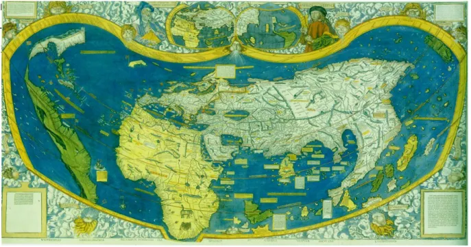 Figura 123. Mapa-mundi de Waldseemüller, de 1507 16