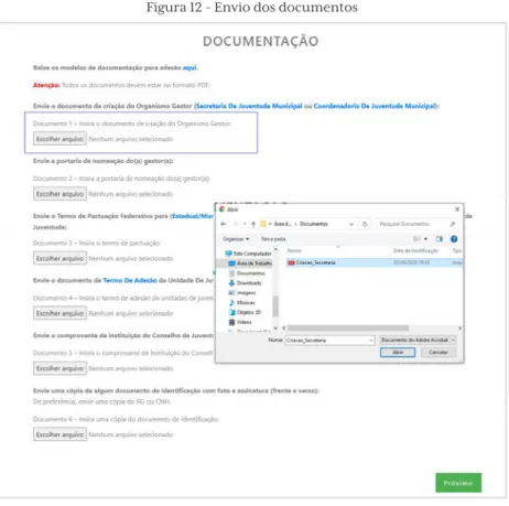 Figura 12 - Envio dos documentos