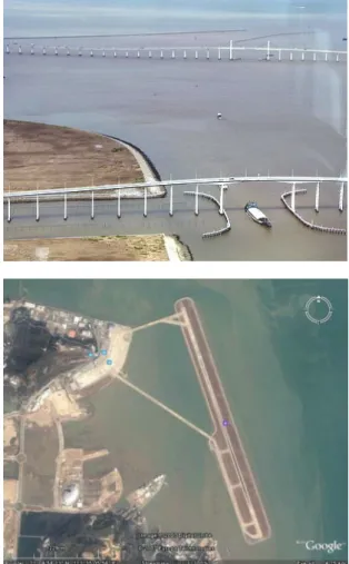 foto ao lado), o novo terminal marítimo  para os de jetfoils que ligam Macau a Hong  Kong e a expansão da central eléctrica mas  também pontes de ligação entre a  península de Macau e a ilha da Taipa)
