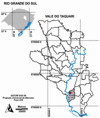 Figura 1. Localização do município de Bom Retiro do Sul 